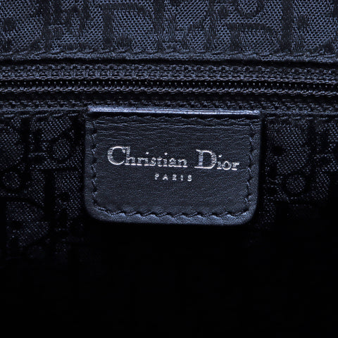 クリスチャンディオール Christian Dior レザー 本革 ステッチ キーホルダー 16-MA-0015 ハンドバッグ VINTAGE 中古 定番 ブラック WS4148