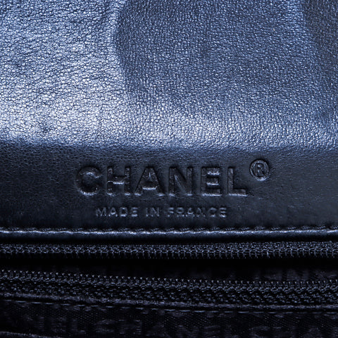 シャネル CHANEL チョコバー ココマーク ショルダーバッグ レザー ブラック WS4185