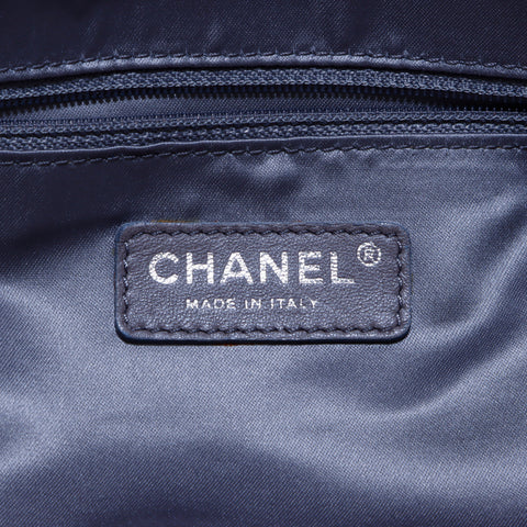 Chanel Boston Lady Blade Umhängetasche Lambskin Schwarz WS4191
