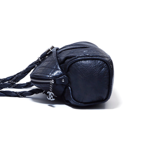 Chanel Boston Lady Blade Umhängetasche Lambskin Schwarz WS4191