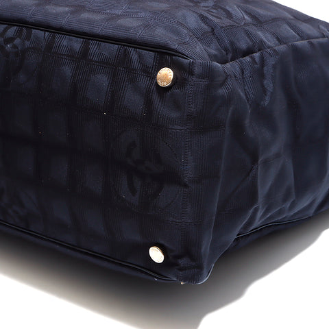 Chanel New Travel Line Einkaufstasche Canvas Black WS4204