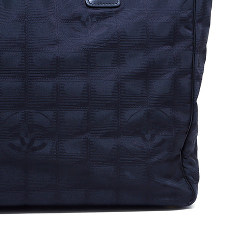 Chanel New Travel Line Einkaufstasche Canvas Black WS4204