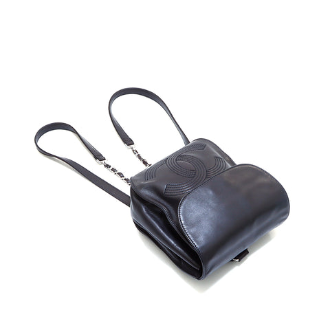 CHANEL COCO Mark Backpack Daypack lambskin black WS4208 – NUIR VINTAGE