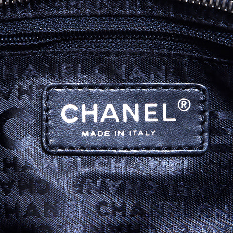 シャネル CHANEL ポシェット カメリア チェーン ショルダーバッグ ラムスキン ブラック WS4209