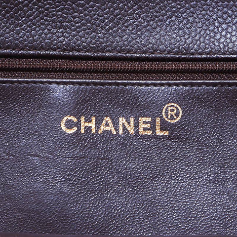 シャネル CHANEL ココマーク キャビアスキン トートバッグ ブラウン WS4210