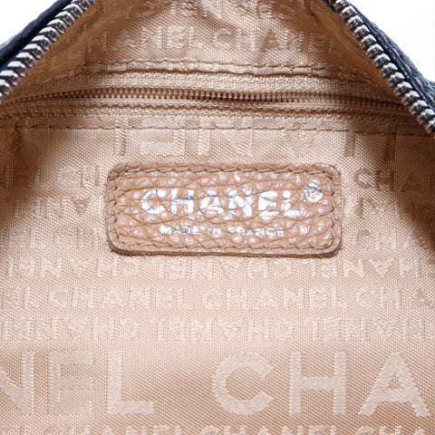 シャネル CHANEL フリンジ 2003年 ショルダーバッグ レザー ブラック WS4222