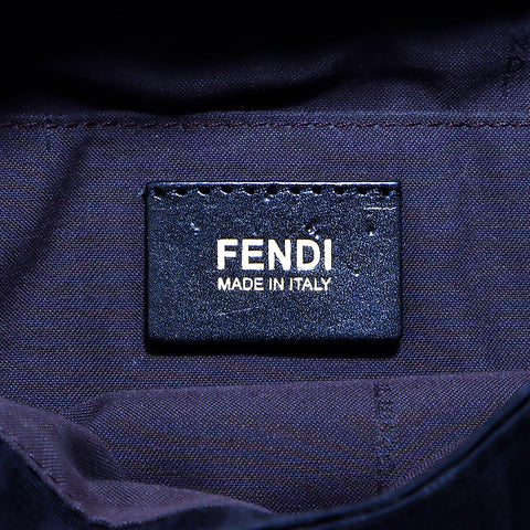 フェンディ FENDI ズッカ柄  ハンドバッグ キャンバス ブラック WS4255