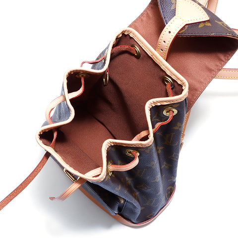 LOUIS VUITTON Monogramm Mini Montsouris Rucksack Tagesrucksack Braun WS4266
