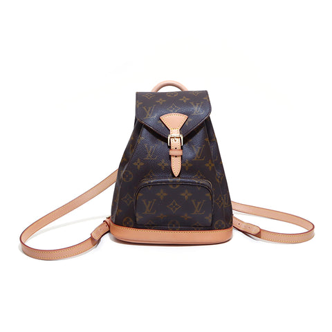LOUIS VUITTON Monogramm Mini Montsouris Rucksack Tagesrucksack Braun WS4266