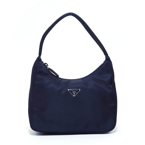 プラダ PRADA HOBO ナイロン ミニ ハンドバッグ VINTAGE 中古 定番 ブラック WS4270