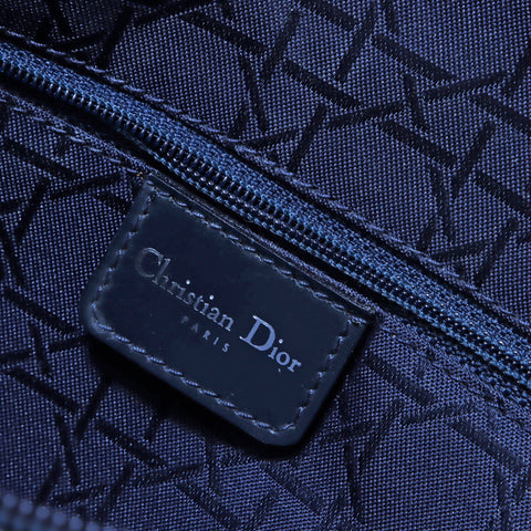 クリスチャンディオール Christian Dior レディディオール カナージュ 2way ショルダーバッグ ネイビー WS4276