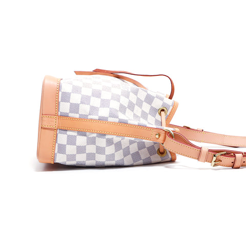 Louis Vuitton Damier Azur Noe BB Umhängetasche Weiß WS4286