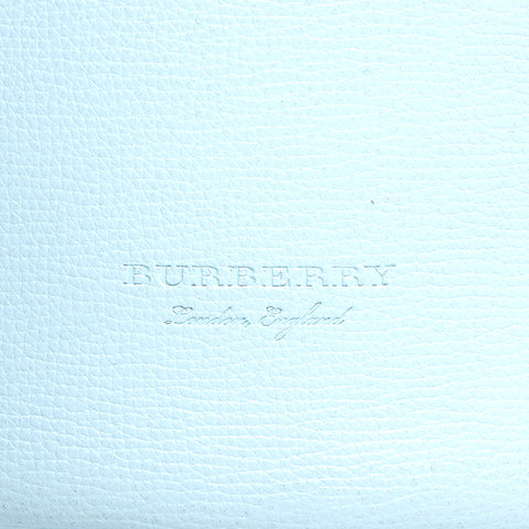 バーバリー BURBERRY ショルダーバッグ レザー ライトブルー WS4311