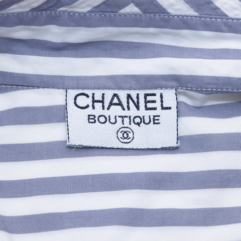 Chanel Striped Long Sleeve Shirt Multicolor WS4334