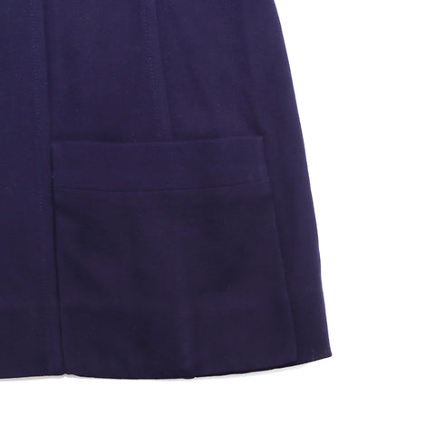 CHANEL COCO Button Blouson 96P Jacket Navy WS4336