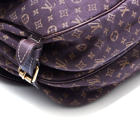 ルイ・ヴィトン LOUIS VUITTON ミニモノグラム ソミュール ショルダーバッグ ブラウン WS4341