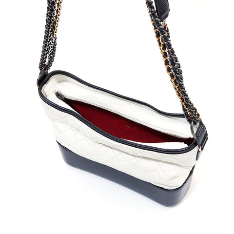 Chanel Gabrie de Chain 2way Gold Silver Hardware No.25 2018羔羊皮包肩袋老式使用经典白色黑色WS4539