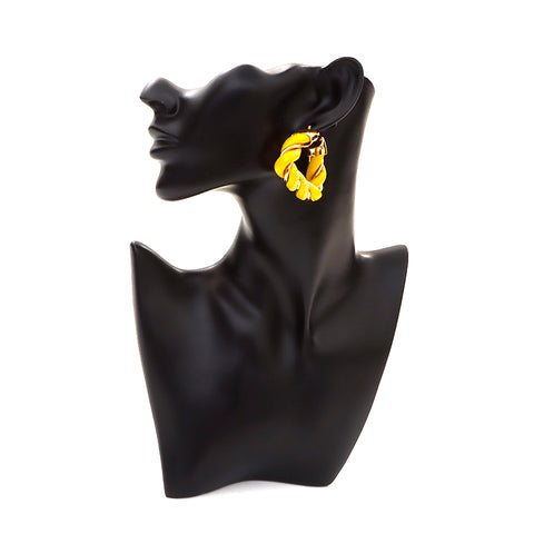 Bottega Veneta Bottegavenneta Leather 925 Gold Triangle Oreille jaune X Silver WS4363