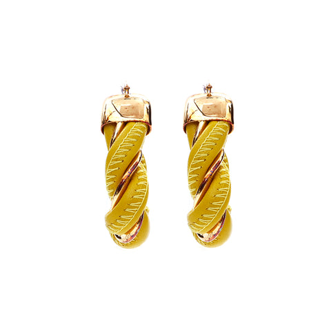 Boucles d'oreilles Triangle d'or bottegavenneta 925 or jaune x or ws4365