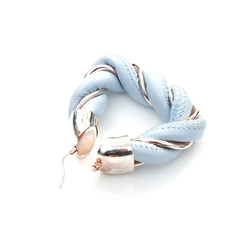Boucles d'oreilles Triangle Silver Triangle de Bottegaveneta 925 Silver X Silver WS4366