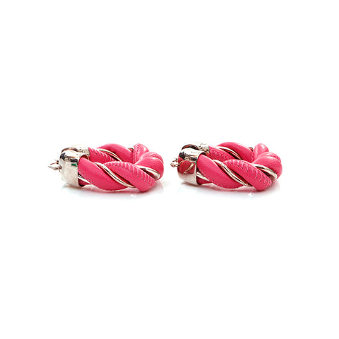 Bottega Veneta Bottegavenneta Leather 925 Gold Triangle Earge Rose X Gold WS4370