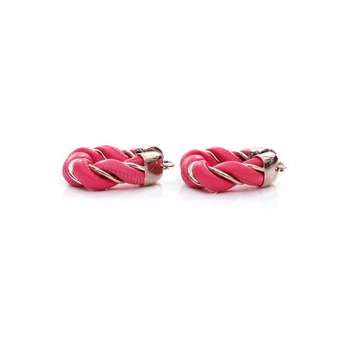 Bottega Veneta Bottegavenneta Leather 925 Gold Triangle Earge Rose X Gold WS4370