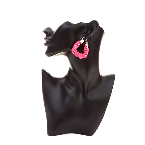 Bottega Veneta Bottegavenneta Leather 925 Gold Triangle Earge Rose X Gold WS4370