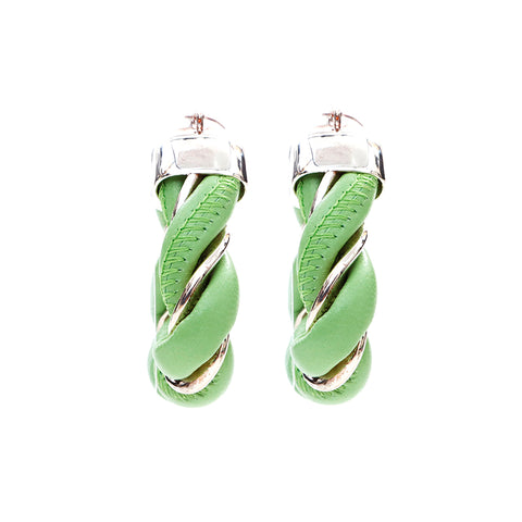 Boucles d'oreilles Triangle Silver Triangle Bottegavenneta 925 Green X Silver WS4375
