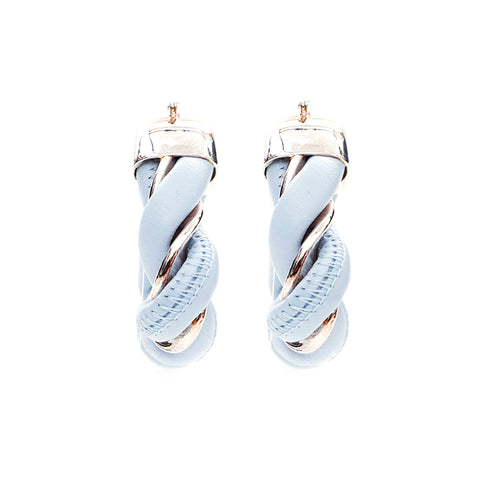 Boucles d'oreilles Triangle Silver Triangle de Bottegaveneta 925 Silver Blue X Silver WS4379