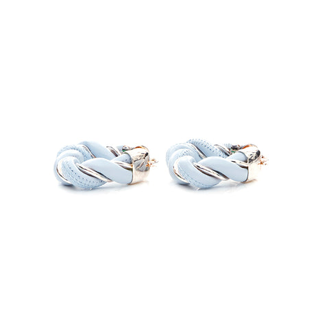 Boucles d'oreilles Triangle Silver Triangle de Bottegaveneta 925 Silver Blue X Silver WS4379