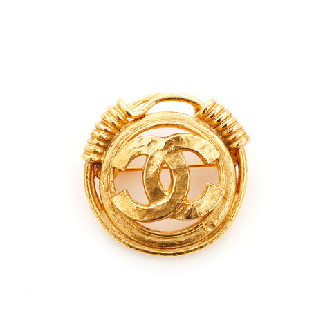 Chanel Coco Mark GP 94P 1994 Brooch Gold WS4424