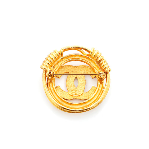 Chanel Coco Mark GP 94P 1994 Brooch Gold WS4424