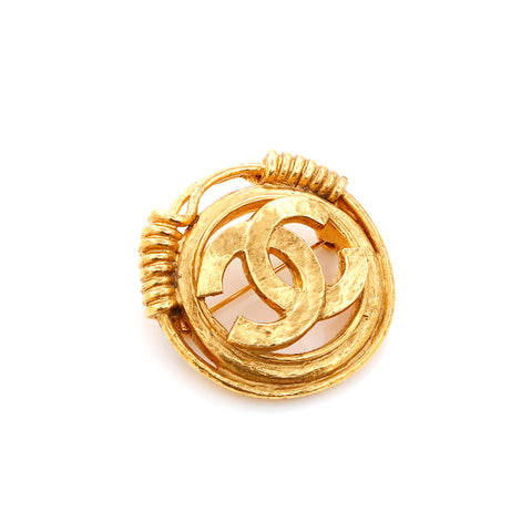 Chanel Coco Mark GP 94P 1994 Brooch Gold WS4424