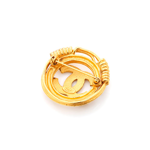 Chanel Coco Mark GP 94P 1994 Brooch Gold WS4424