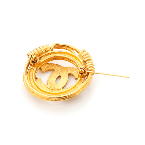 Chanel Coco Mark GP 94P 1994 Brooch Gold WS4424