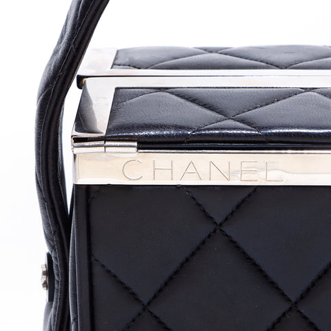 シャネル CHANEL マトラッセ ハンドバッグ レザー ブラック WS4439