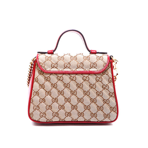 グッチ GUCCI GGキャンバス 2way トップハンドル ショルダーバッグ キャンバス ブラウン WS4445