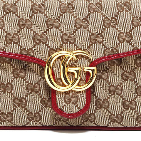 グッチ GUCCI GGキャンバス 2way トップハンドル ショルダーバッグ キャンバス ブラウン WS4445