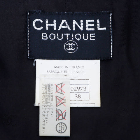 シャネル CHANEL グリポアボタン ベロア 96A 半袖シャツ ブラック WS4476