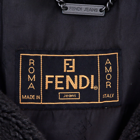 フェンディ FENDI コート アクリル ブラック WS4506