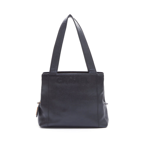 香奈儿香奈儿徽标鱼子酱肤色袋迷你中间简单2000号5号肩袋黑色WS4531