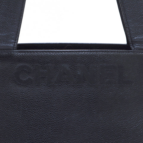 Chanel Chanel Logo Kaviar Hauttasche Mini Mitte einfach 2000 Nr. 5 Umhängetasche Schwarz WS4531