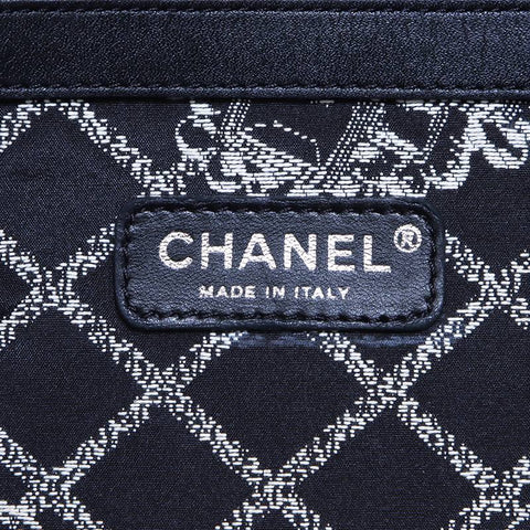 Chanel Chanel Logo Essential Logo grand sac fourre-tout grand sac à main n ° 12 2009 Sac fourre-tout noir WS4532