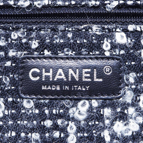 シャネル CHANEL ココマーク ラムレザー × ツイード シルバー金具 ターンロック 15番台 2012年製 ショルダーバッグ ベージュ WS4593