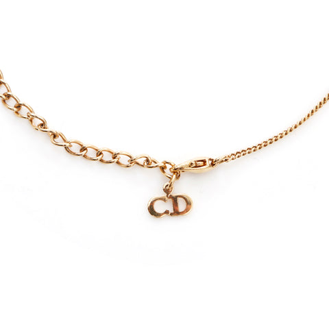 Collier en strass de dior chrétien, or WS4623