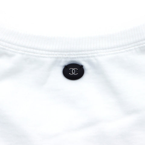 シャネル CHANEL ロゴ トレーナー Size36 長袖Ｔシャツ ホワイト WS4643