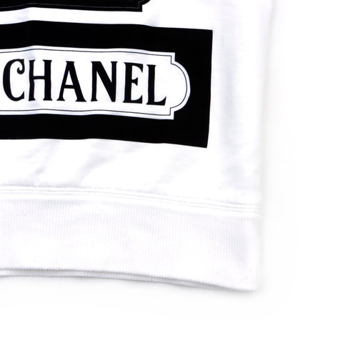 シャネル CHANEL ロゴ トレーナー Size36 長袖Ｔシャツ ホワイト WS4643