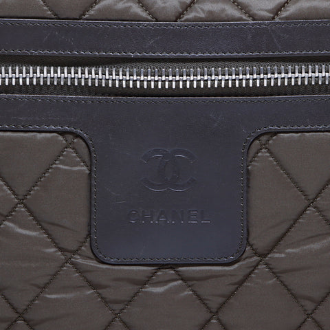 シャネル CHANEL ココマーク コココクーン  ハンドバッグ カーキ グリーン WS4674