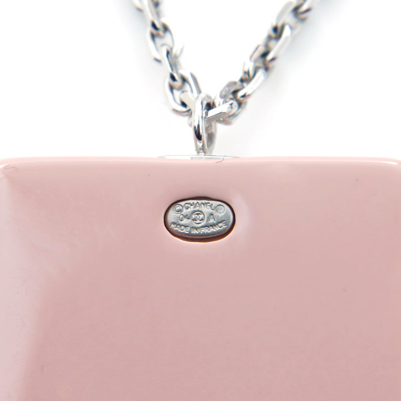 シャネル CHANEL ラインストーン ココマーク プレート ネックレス