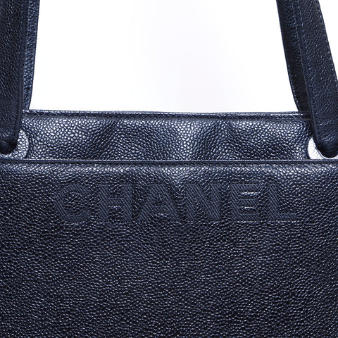 シャネル CHANEL キャビアスキン CHANEL 5番台 ショルダーバッグ ブラック WS4700